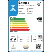 LG Geladeira Smart LG Frost Free Inverter 451L Inverse Cor Inox Look (GC-B569NLL), GC-B569NLL2