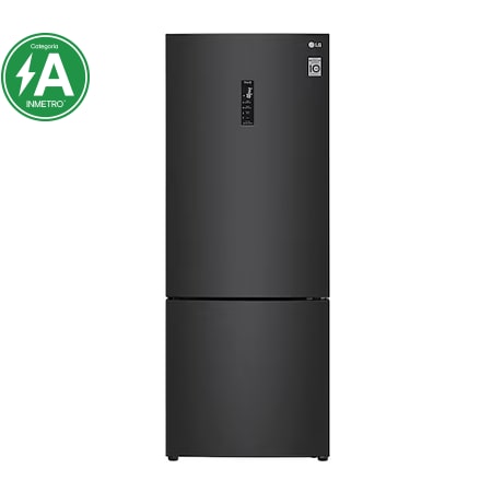 Geladeira Smart LG Frost Free Inverter 451L Inverse Cor Black Inox (GC-B569NQLC) - 127V - GC-B569NQLC