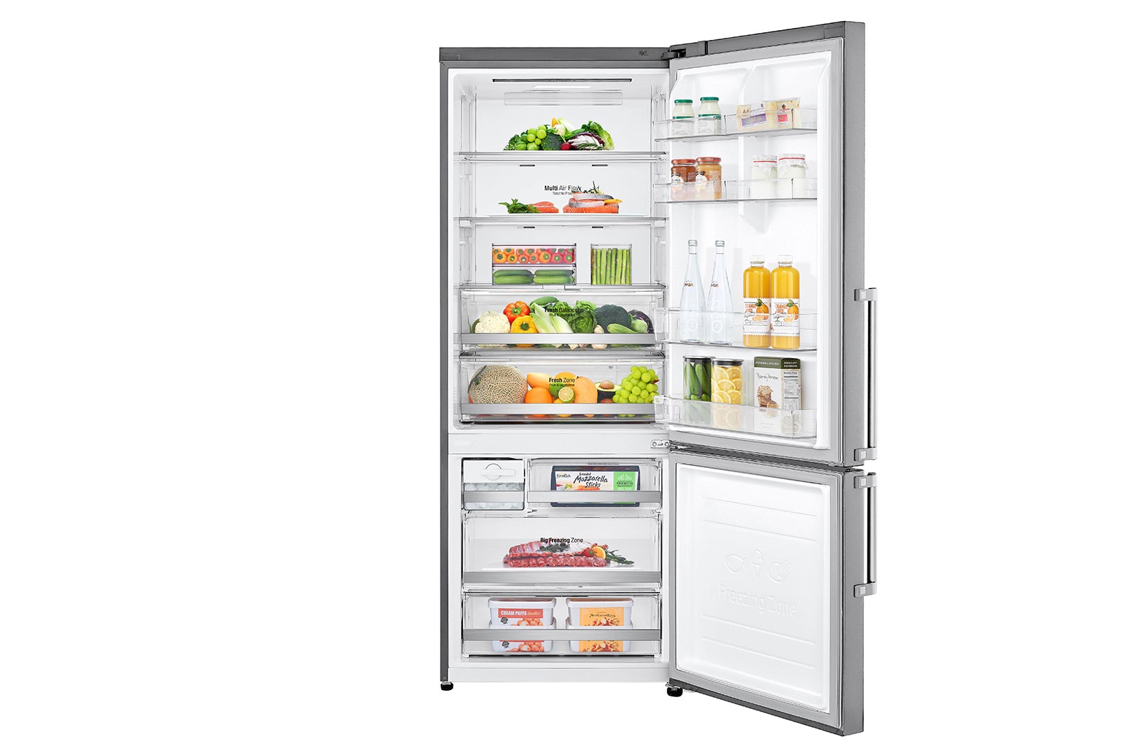 LG Geladeira Smart LG Bottom Freezer Inverter 451 litros com Nature Fresh™ e LG ThinQ®, GC-B659BSB1