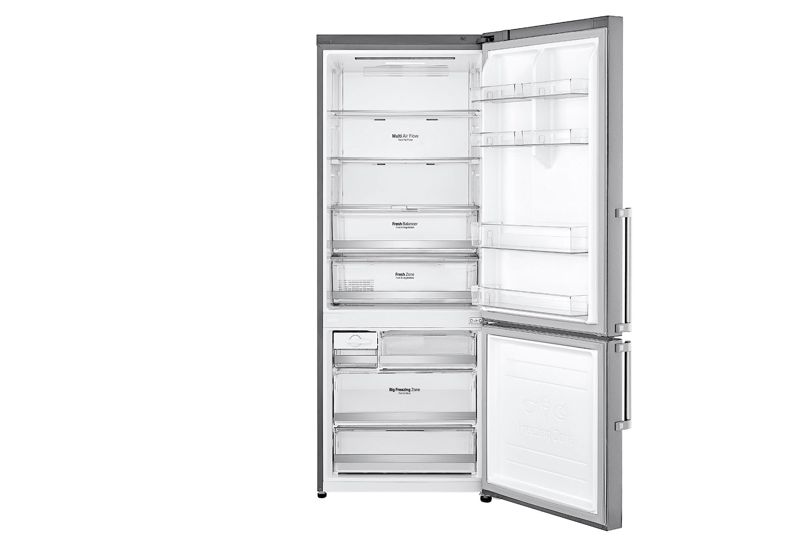 LG Geladeira Smart LG Bottom Freezer Inverter 451 litros com Nature Fresh™ e LG ThinQ®, GC-B659BSB1