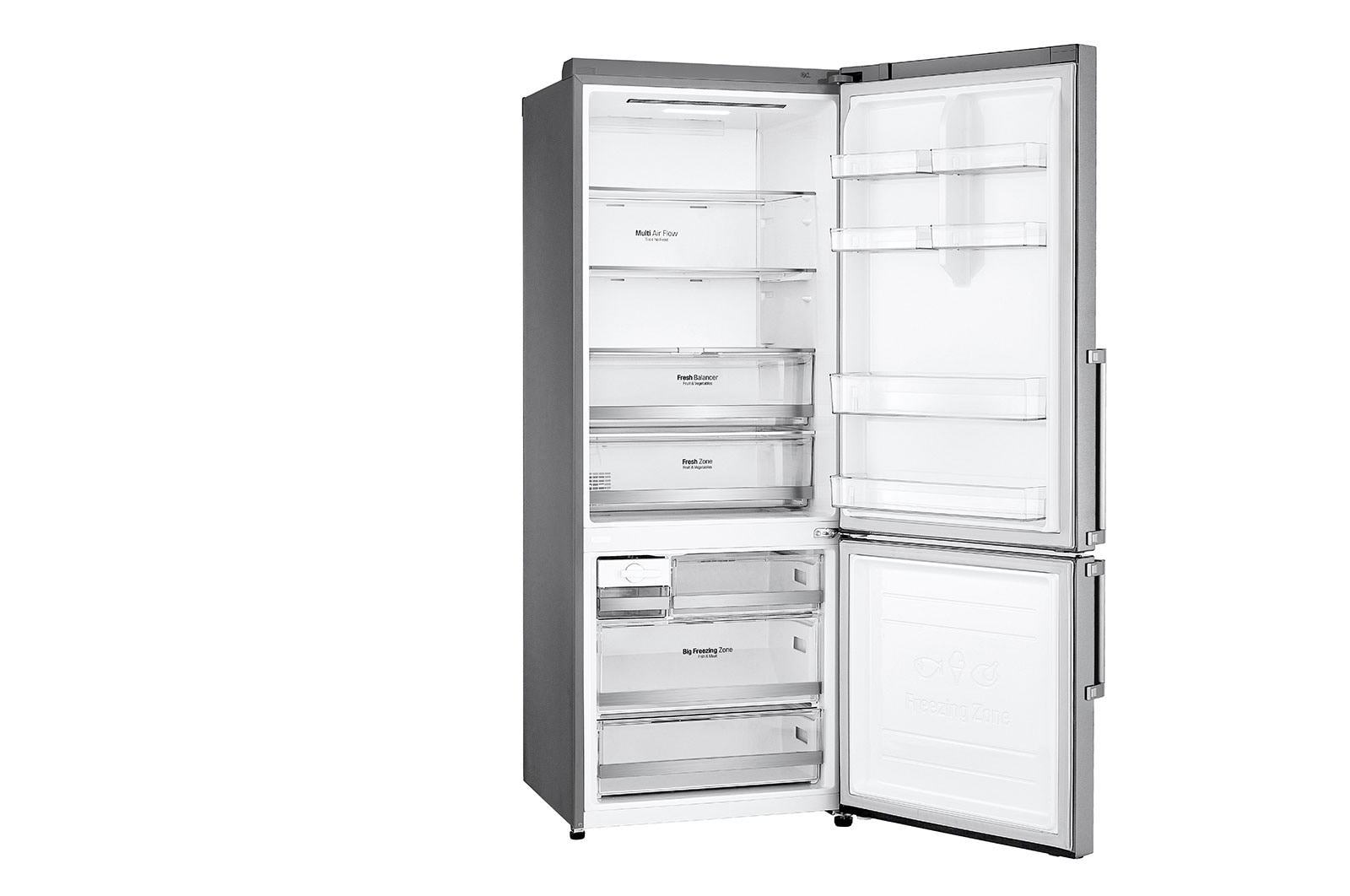 LG Geladeira Smart LG Bottom Freezer Inverter 451 litros com Nature Fresh™ e LG ThinQ®, GC-B659BSB1