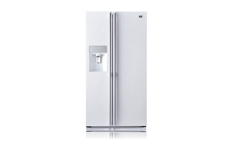 Vista frontal de Refrigerador Side by Side LG Branco GC-L213BVK(1)