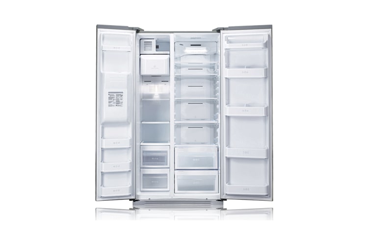 LG Refrigerador Side by Side LG com acabamento em aço escovado., GC-L216BSK(1)