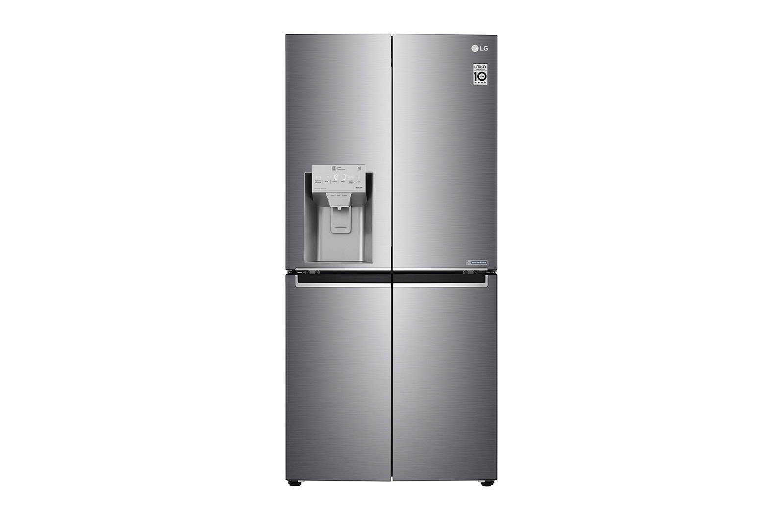 Vista frontal de Geladeira Smart LG French Door 428 litros - GC - L228FTLK - Motor Inverter GC-L228FTLK