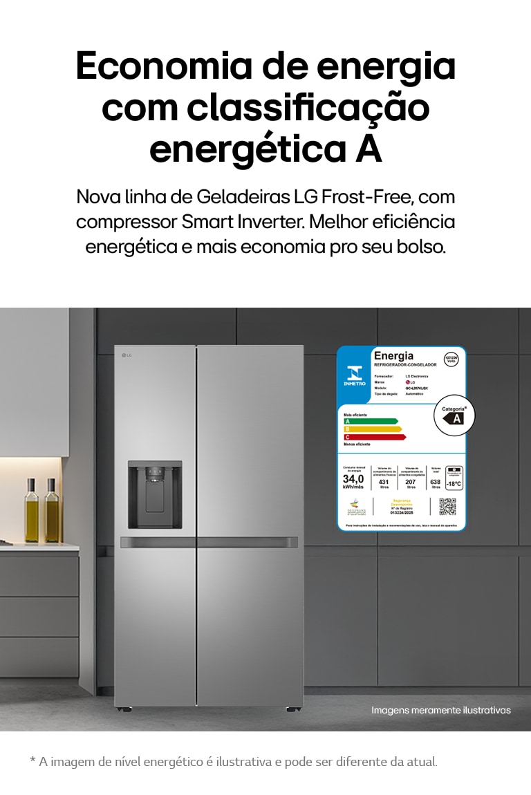 Melhor eficiência energética e mais economia pro seu bolso.