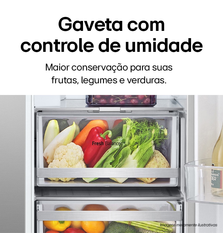 Gavetas com controle de umidade
