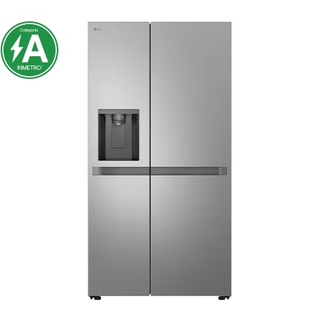 Geladeira Side by Side LG 638L Inox com Compressor Inverter Bivolt - GC-L267KLQX