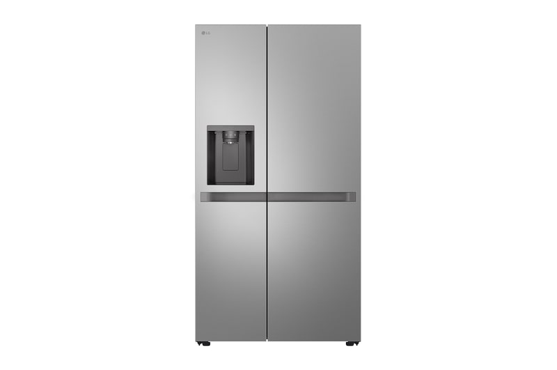 Vista frontal de Geladeira Smart LG Frost Free Inverter 638L Side by Side Bivolt Inox (GC-L267KLQ) GC-L267KLQX