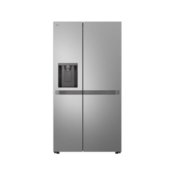 Vista frontal de Geladeira Smart LG Frost Free Inverter 638L Side by Side Bivolt Inox (GC-L267KLQ) GC-L267KLQX