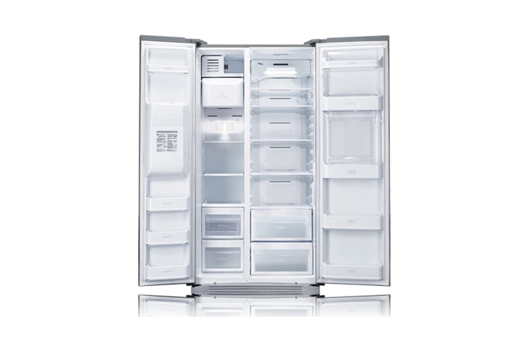 LG Refrigerador Side by Side LG com Home Bar e acabamento em aço escovado, GC-P216BSK(1)