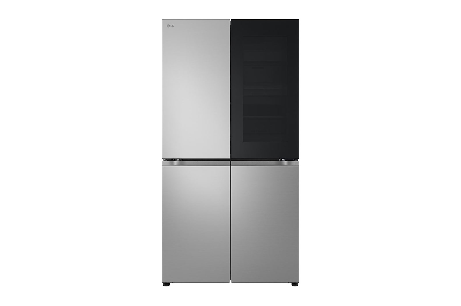 Vista frontal de Geladeira LG Smart Multidoor 670L Frost Free Inverter InstaView Inox Look 127V GC-V24FFLHB