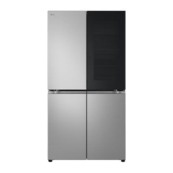 Vista frontal de Geladeira LG Smart Multidoor 670L Frost Free Inverter InstaView Inox Look 127V GC-V24FFLHB
