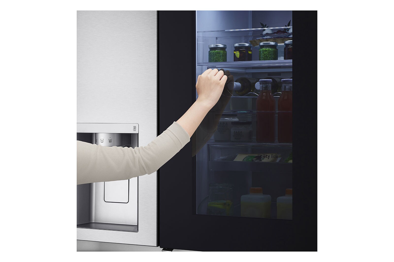 LG Geladeira Smart LG Side by Side InstaView™ Craft Ice™ UVnano™ 598 L Motor Inverter GC-X257CSHS - 127v, GC-X257CSHS
