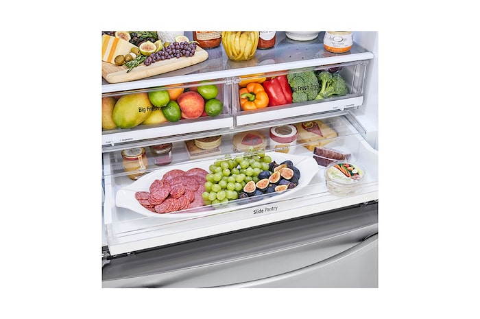 LG Geladeira Smart LG French Door Frost Free 695 Litros Compressor Inverse Inox 110V - GM-B298NLNH, GM-B298NLNH