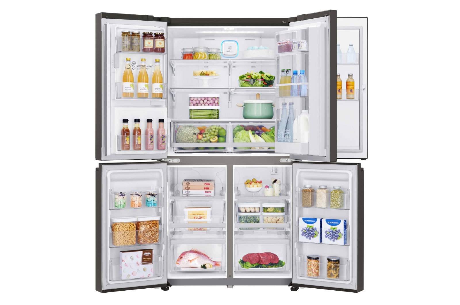 LG Geladeira FrenchDoor Side By Side Inverse 716 litros com Door-in-Door®, GM86SDDB1