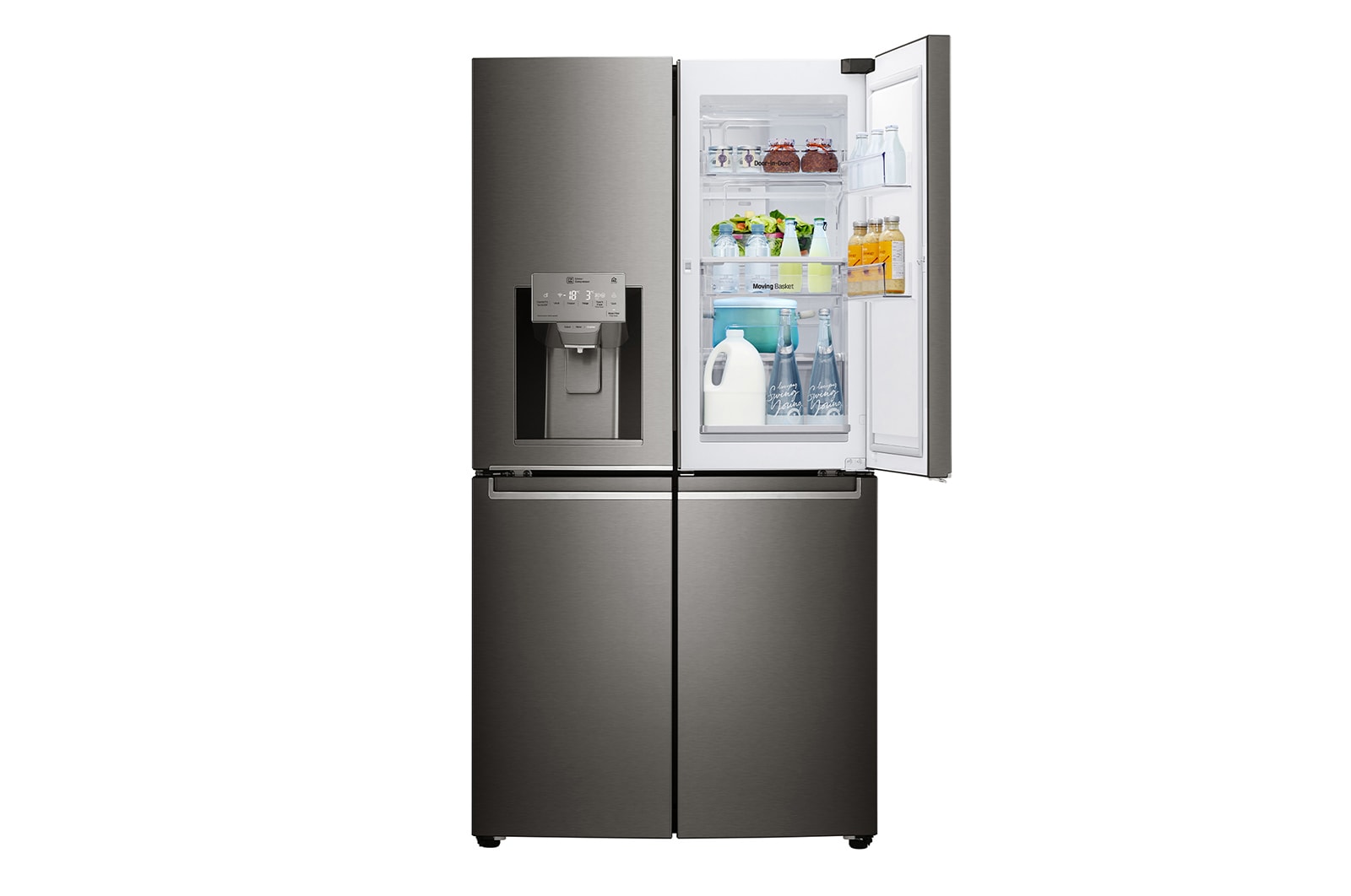 Vista frontal de Geladeira FrenchDoor 716L com Door-in-Door® GM86SDDB