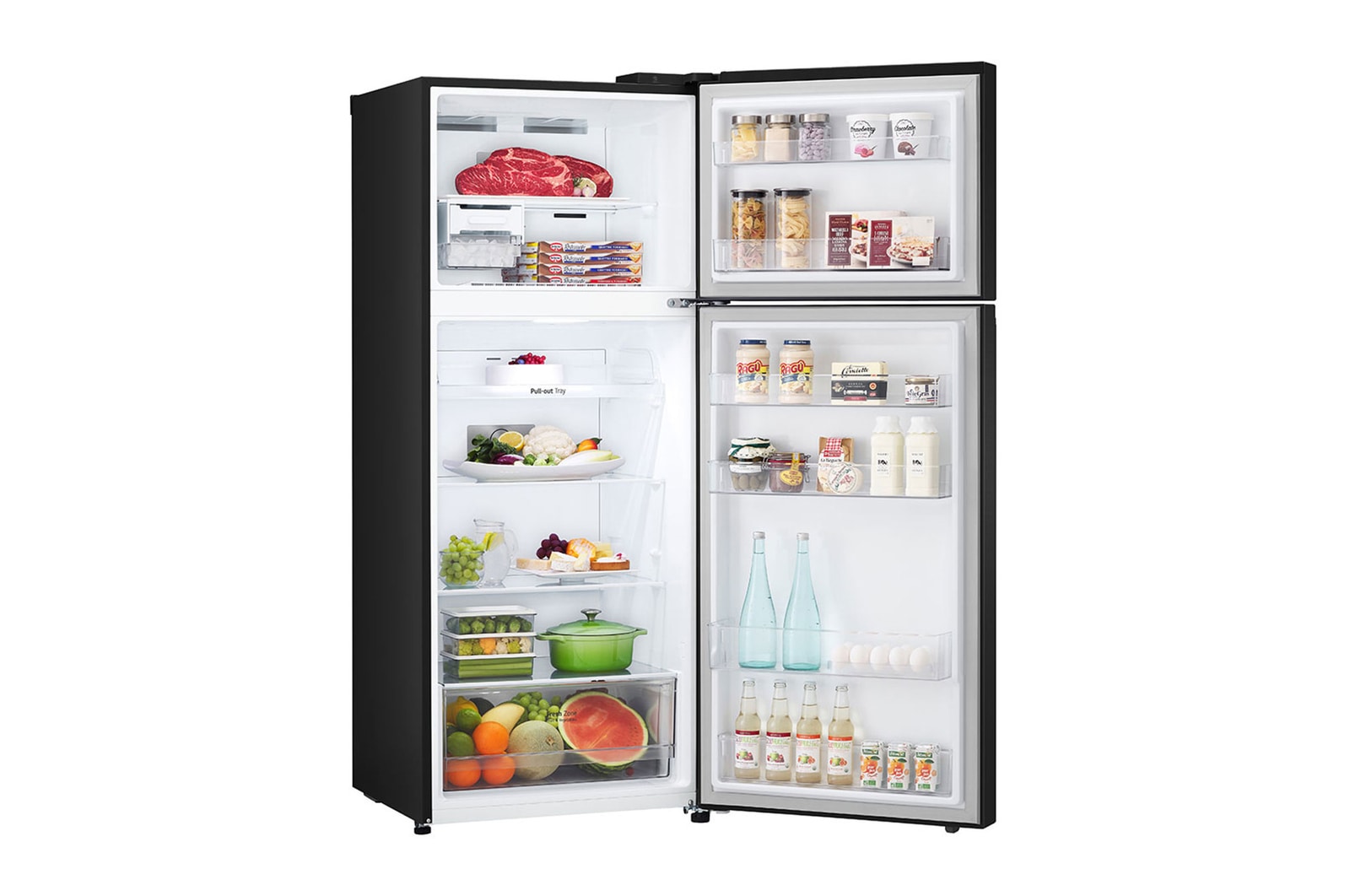 Door open with full food