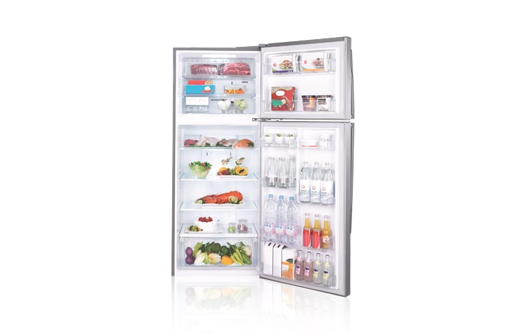 LG Refrigerador em em aço escovado. Mais tempo para você., GR-B637GSQ(1)
