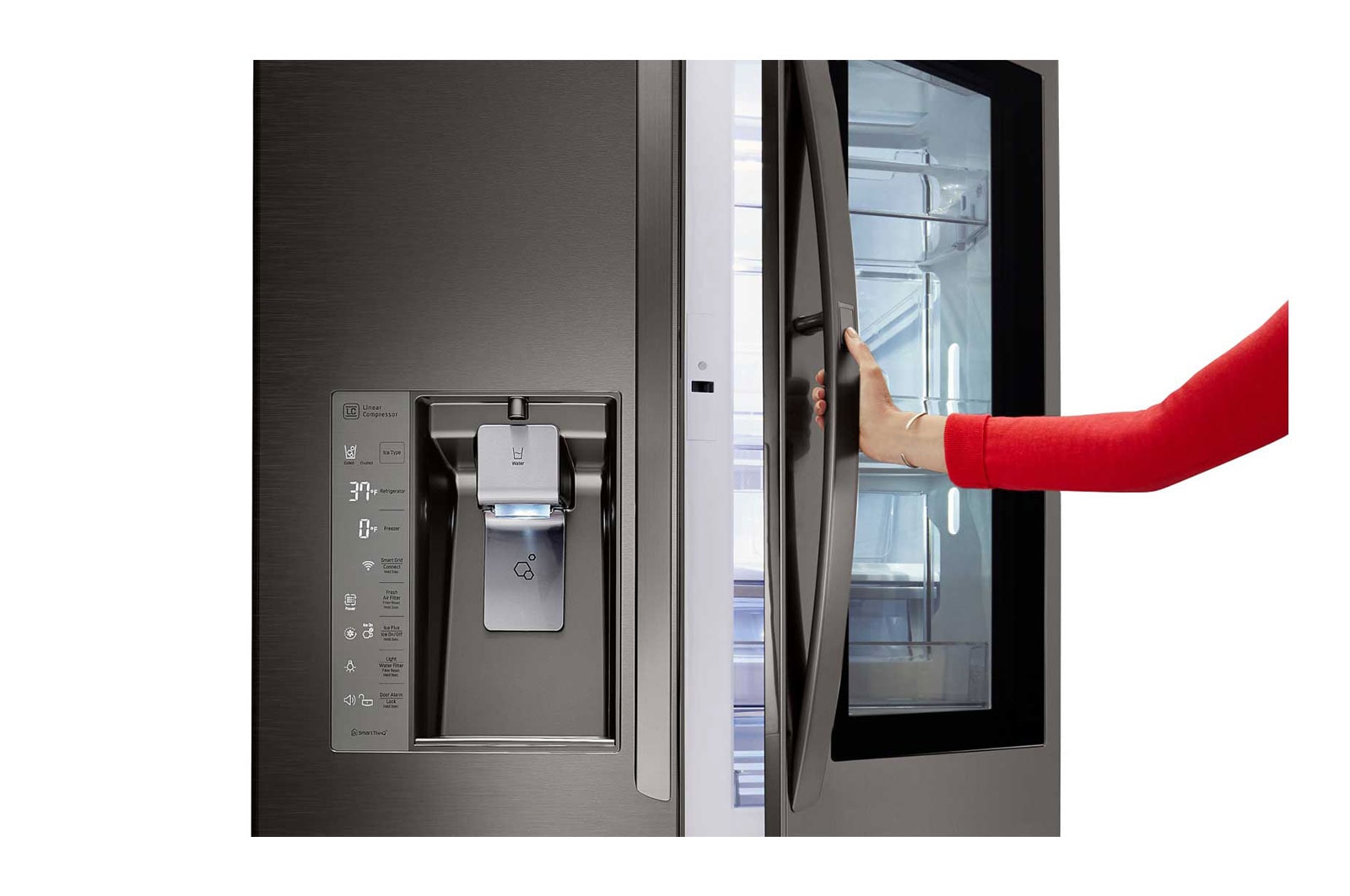 LG Geladeira Smart French Door InstaView Door-in-Door™ 552L com Hygiene Fresh+, GR-X248LKZM