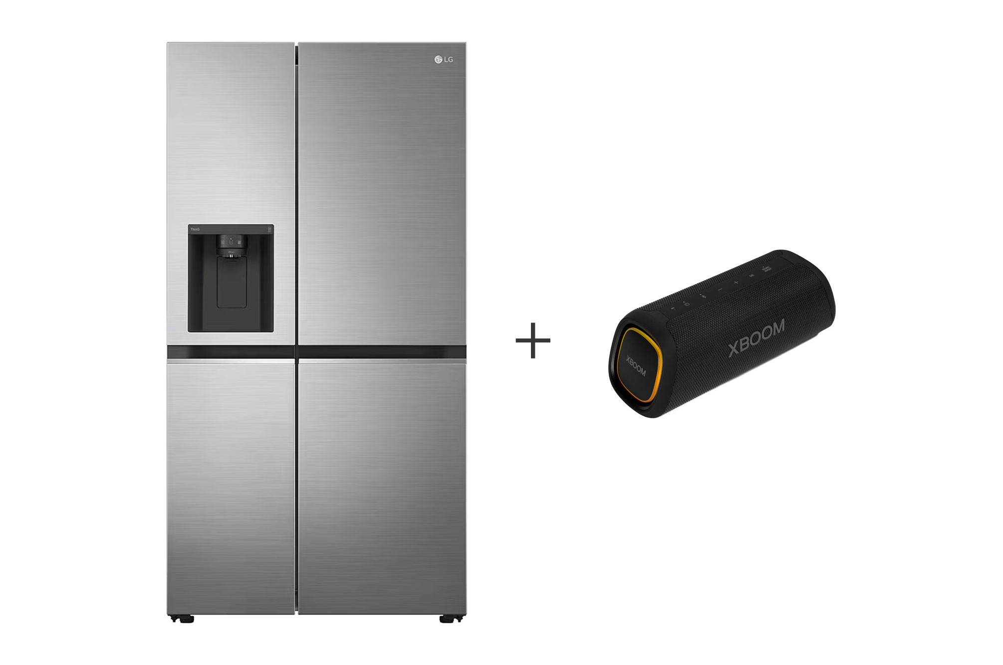Combo Geladeira Smart LG Side by Side 220V + Caixa de Som XBOOM