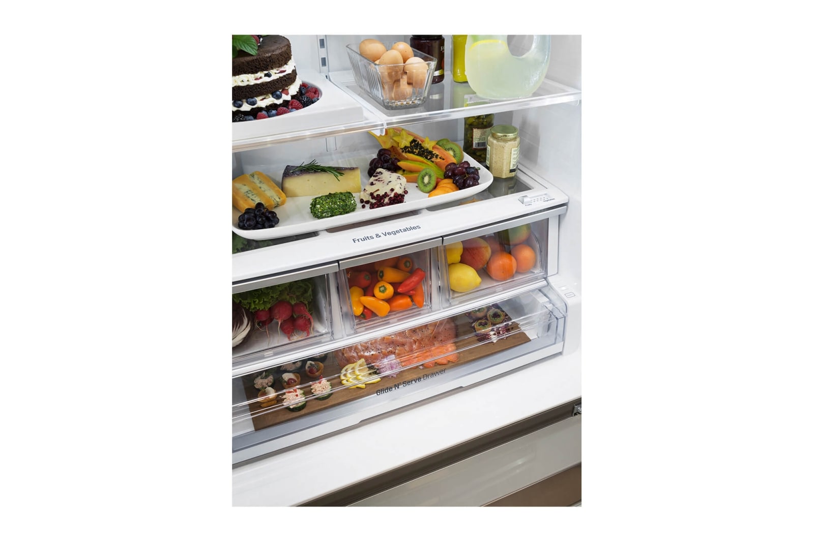 LG Geladeira Smart French Door LG Studio 552L 127V com Door-in-Door™ e Hygiene Fresh Plus™, LSFXC2476S
