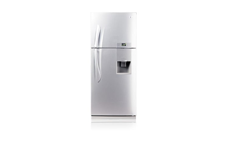 Vista frontal de Refrigerador LG Top Mount Frost Free 373L. Mais inovação na sua cozinha. MB482ULS-G(1)