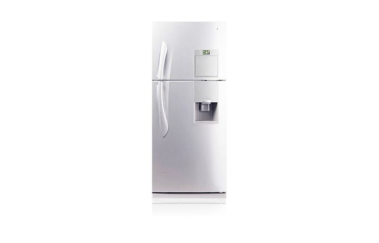 Vista frontal de Refrigerador LG Top Mount Ice Bar Frost Free 439L. Mais inovação na sua cozinha. MB582ULV-G(1)