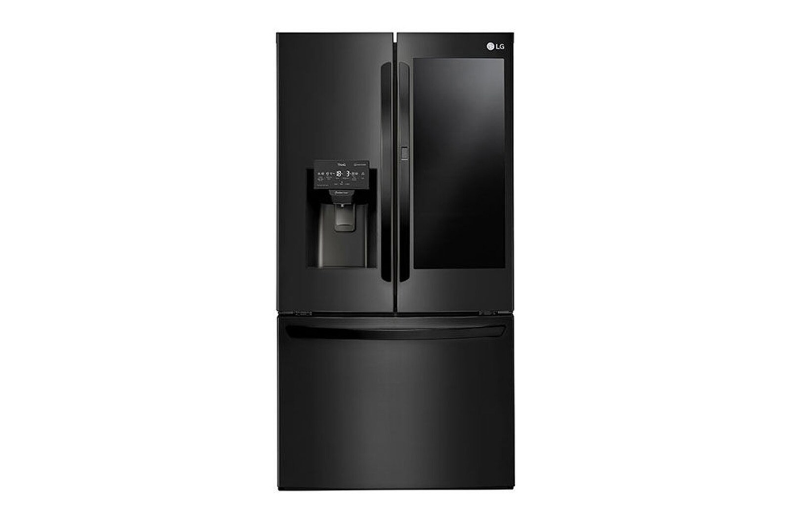 Front view of refrigerators