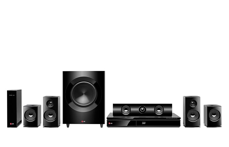 Vista frontal de Transforme sua sala em Cinema com o Home Theater LG! BH7230WB