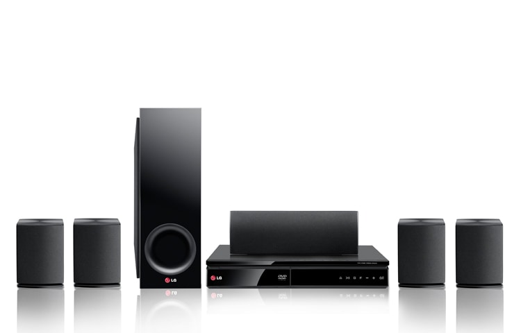 Vista frontal de 1000W de Potência em seu Home Theater LG! DH6230S