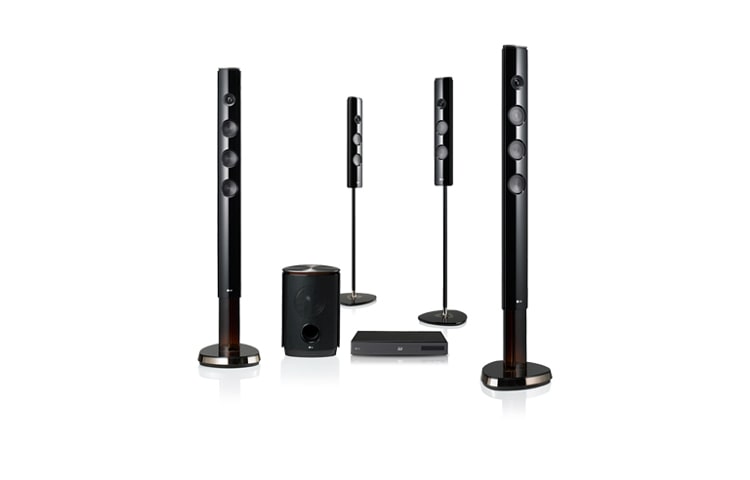 Vista frontal de Valorize qualquer ambiente com o Home Theater 3D Blu-Ray! HB966TRW