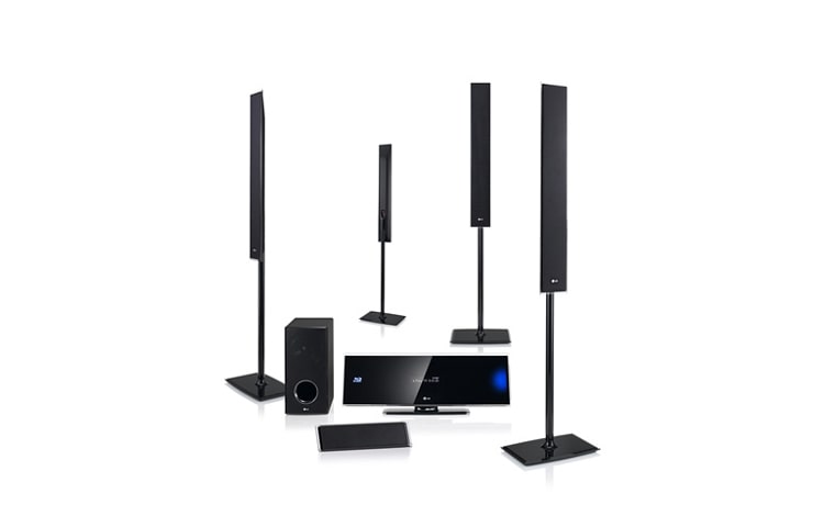 Vista frontal de Home Theater 3D Blu-Ray possui todos os benefícios que você nunca encontrou em outro produto. HX995TZW