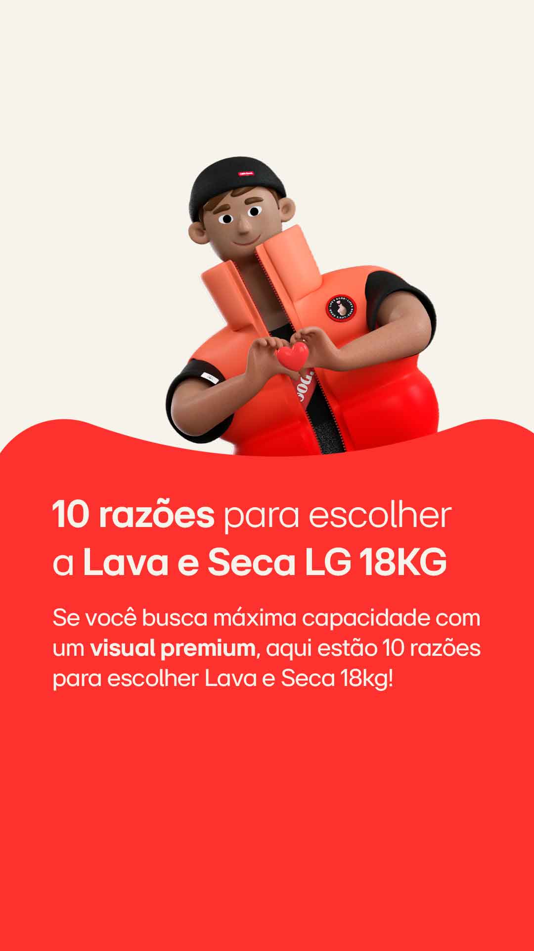 Lava e seca 18KG