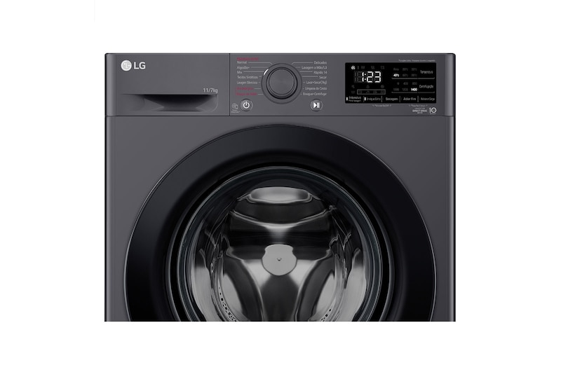 LG Lava e Seca LG VC5 11kg Titanium com Inteligência Artificial AIDD™ - CV3011BC4A - 220v, CV3011BC4A