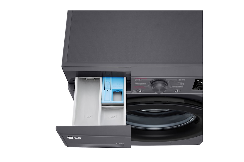 LG Lava e Seca LG VC5 11kg Titanium com Inteligência Artificial AIDD™ - CV3011BC4A - 220v, CV3011BC4A