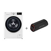 washier and dryer + soundbar front view