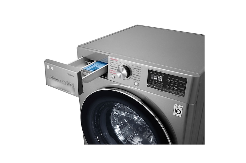 LG Lava e Seca LG VC4 10,5Kg Aço Escovado 220V, CV5010TS4A