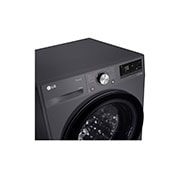 LG Lava e Seca Smart LG VC4 13kg 127V Titanium com Inteligência Artificial AIDD™ Motor Inverter CV5013BC4 , CV5013BC4