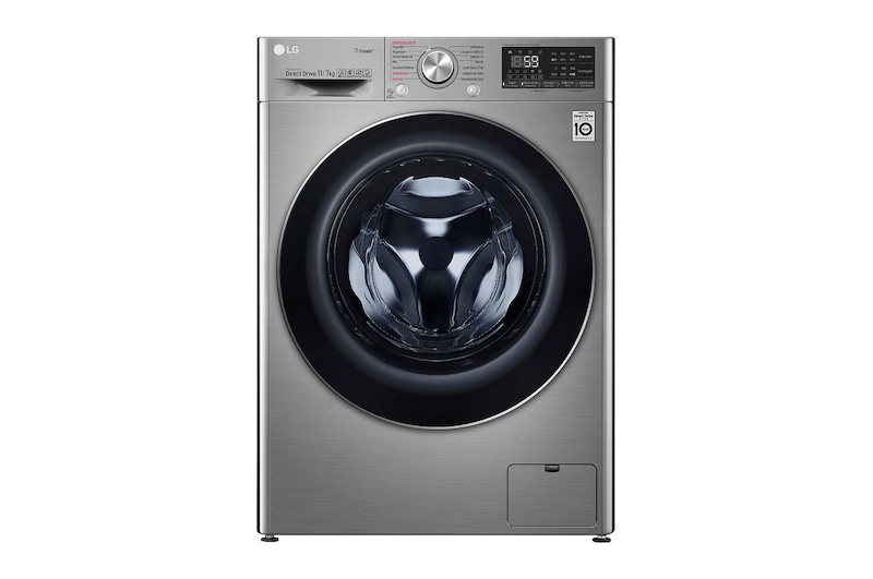 LG Lava e Seca Smart VC3 11kg Aço Escovado 220V, CV7011TC4A