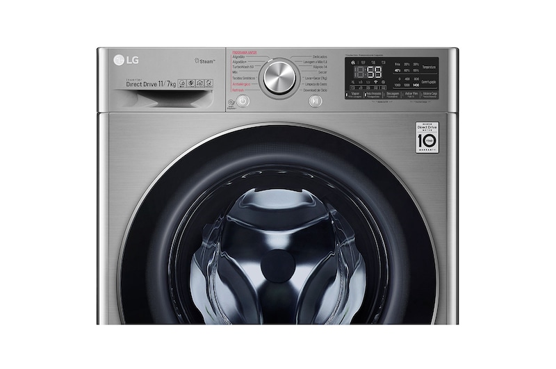 LG Lava e Seca Smart VC3 11kg Aço Escovado 220V, CV7011TC4A