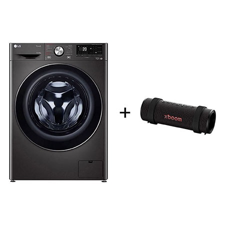Lava e Seca LG Smart VC2 14kg Black Inox 220v + Caixa de Som Bluetooth LG xboom Grab by will.i.am - CV9014.GRAB2