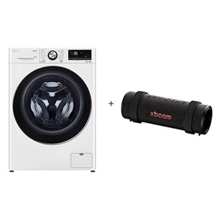  Lava e Seca LG Smart VC2 14kg Branca + Caixa de Som Bluetooth LG xboom Grab by will.i.am - East LA   - CV9014B2.GRAB