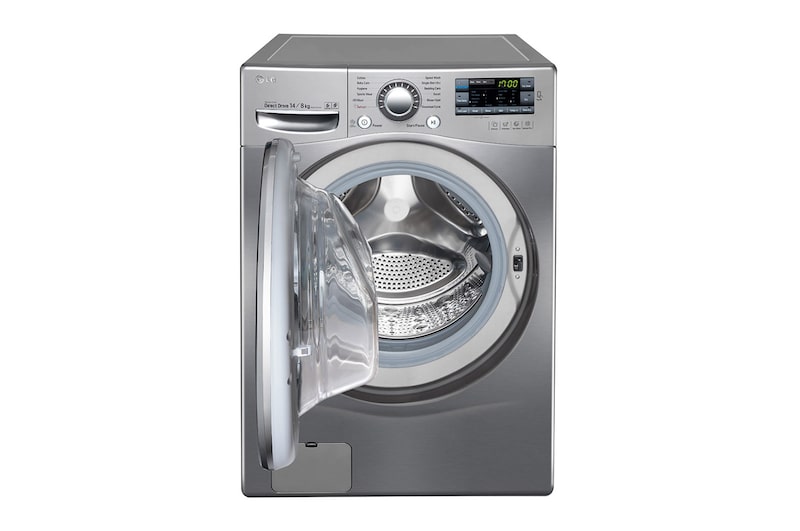 LG Lava & Seca 14kg com Steam e SmartThinQ - Aço Escovado, WD1014RD7