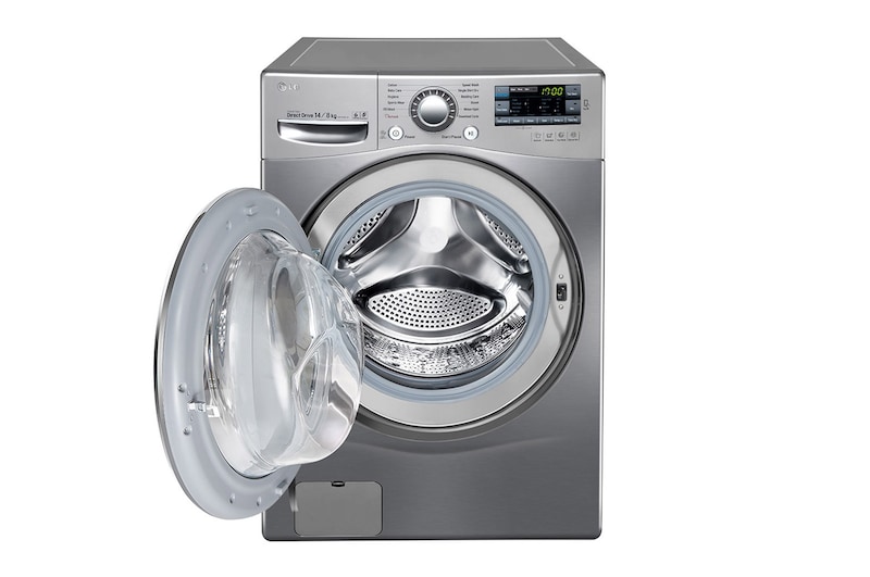 LG Lava & Seca 14kg com Steam e SmartThinQ - Aço Escovado, WD1014RD7