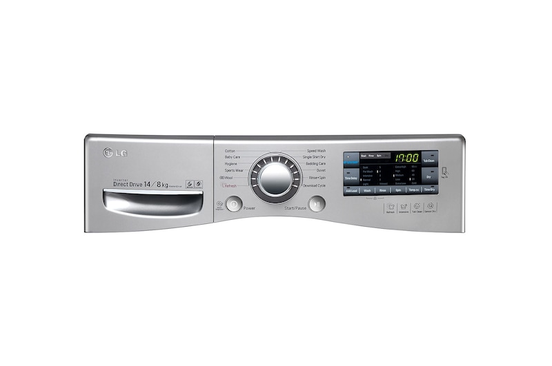 LG Lava & Seca 14kg com Steam e SmartThinQ - Aço Escovado, WD1014RD7