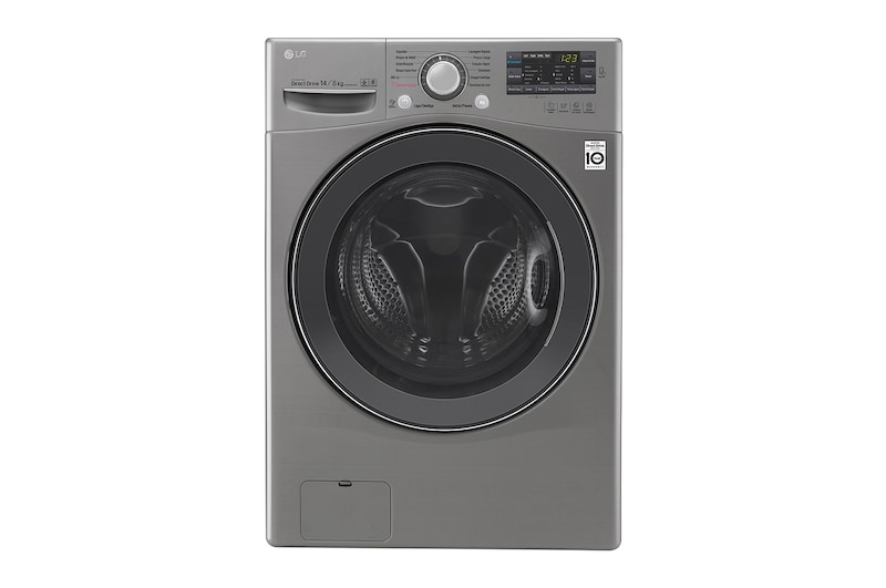 LG Lavadora Lava e Seca 14kg 220V com Steam e SmartThinQ - Aço Escovado, WD1014RD(A)7
