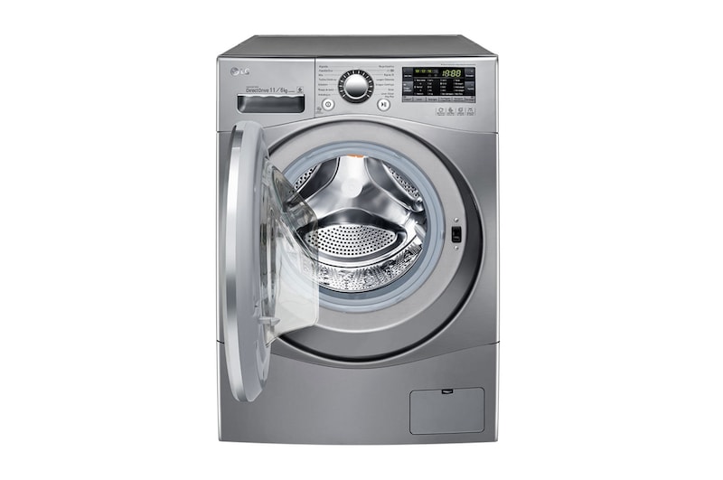 LG Lava & Seca 11kg com 6 Motion DD e Painel Touch - Aço Escovado, WD11EP6(A)