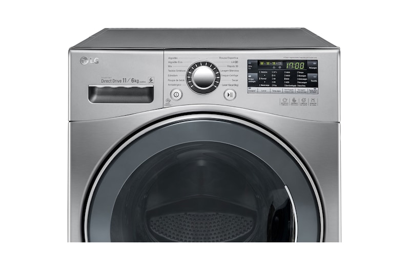 LG Lava & Seca 11kg com 6 Motion DD e Painel Touch - Aço Escovado, WD11EP6(A)