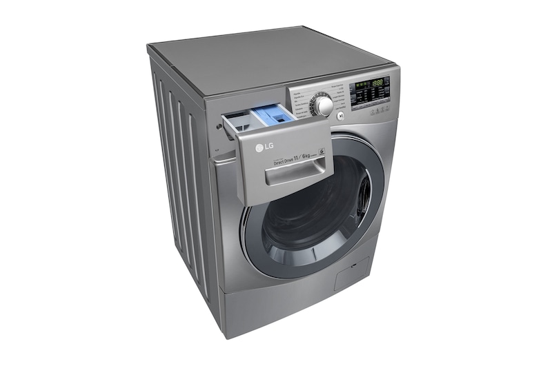 LG Lava & Seca 11kg com 6 Motion DD e Painel Touch - Aço Escovado, WD11EP6(A)
