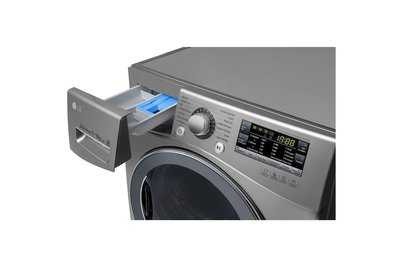LG Lava & Seca 11kg com 6 Motion DD e Painel Touch - Aço Escovado, WD11EP6(A)